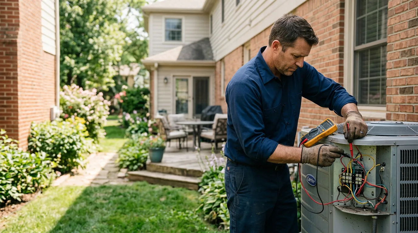 HVAC technician working near Beryl, UT